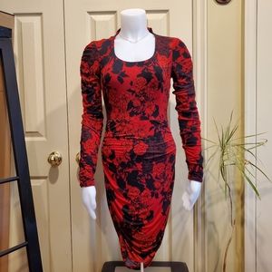 Guess Ruched bodycon dress